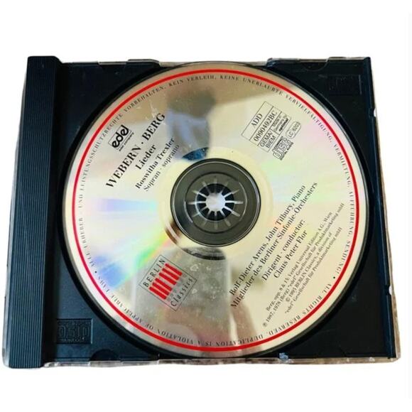 Anton Webern Songs Alban Berg 7 Early Songs Roswitha Trexler Soprano 1995 VG+ - Picture 2 of 5